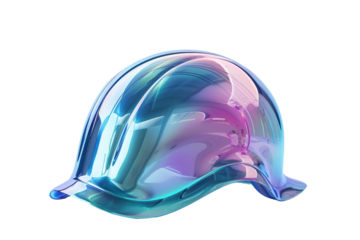 Tomorrow's Swimming Cap: A Glimpse into the Future Isolated On White Background.