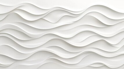 Fototapeta premium Abstract White Waves Texture Background for Modern Design white waves texture abstract background