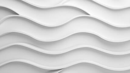 Fototapeta premium Abstract White Wave Wall Panel Texture Background white abstract background texture wall wave panel