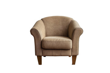 Authentic Padded Visitor Chair Isolated On White Background.