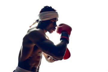 Futuristic Hand Wraps for Boxing Isolated On White Background.