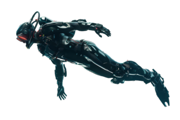 Premium Diving Technology Visual Isolated On White Background.