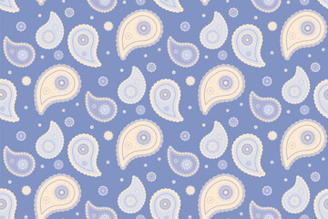 Repetition meadow in vibrant sketch. Geometric outline as minimal doodle. Paisley petal in scrapbook native.