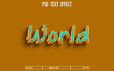 Text effect design.