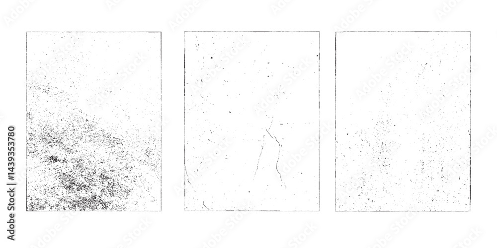 Leinwandbilder grunge urban backgrounds set.texture vector.dust overlay distress grain ,simply place illustration o