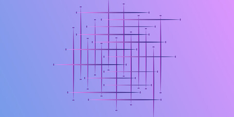 Abstract Line Grid. Simple Lined Grid. Digital technology white background. Abstract lines in grey and white tone of many squares and rectangle shapes on white background. Minimalistic texture line.