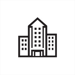 real estate icons buildings silhouette