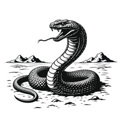 Obraz premium Creative Snake Art for World Snake Day | Minimalist Solid Color Designs Featuring Snakes in Various Styles | Raising Awareness for Snake Conservation and Endangered Species Protection