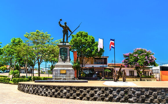 Statue of the national hero Juan Santamaria in Alajuela, Costa Rica
