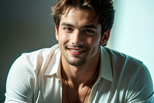 High-quality portrait of a gutsy man.