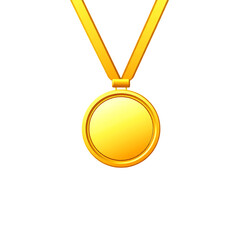 Gold Medal with Ribbon