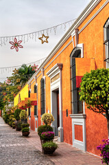 Fototapeta premium Traditional houses in Tequila town, Mexico