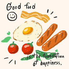 good food is the foundation of happiness.