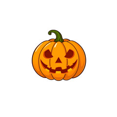 Obraz premium Smiling Carved Pumpkin for Halloween Celebrations