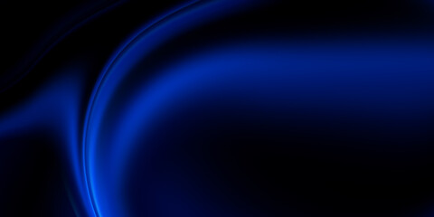 Abstract blue wave design on a dark background.
