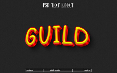 Text effect design.