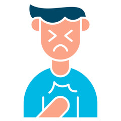 Chest Pain illustration Icon