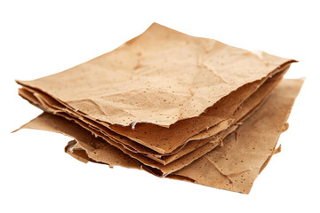 Biodegradable seed paper Isolated On White Background.