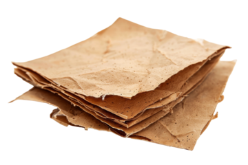 Biodegradable seed paper Isolated On White Background.