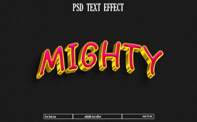 Text effect design.
