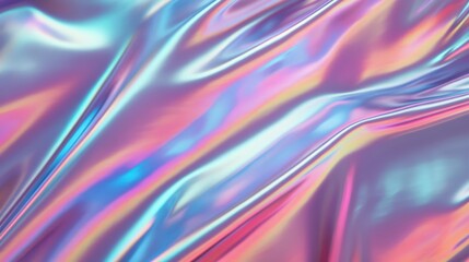 Exploring the captivating allure of iridescent textures in a surreal, cyberpunk-inspired environment