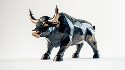 Fototapeta premium Bull market icon on a white background