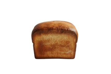 Bread: A Cornerstone of Cuisine Isolated On White Background.