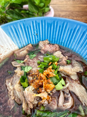 Pho bo  noodles and soup with beef  vietnamese food