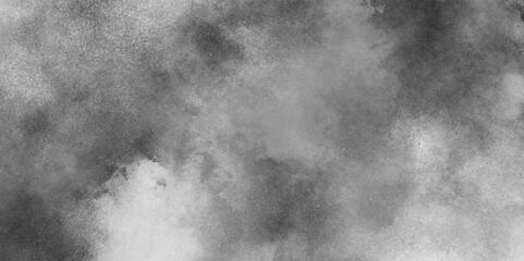 abstract black grange smoke overlays background, abstract watercolor paint, Vignette texture in black and white color, White powder explosion on black background, empty gray concrete wall.