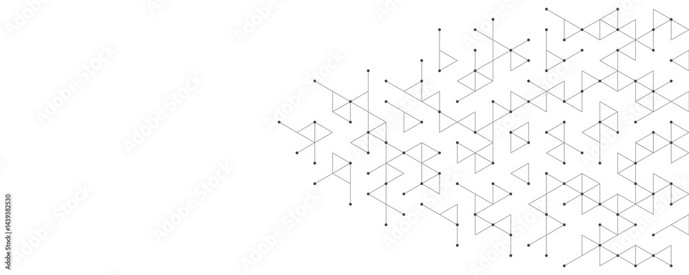 Aufkleber Abstract background with a geometric pattern of triangle shapes. Graphic design element