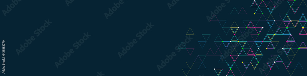 Aufkleber Abstract background with a geometric pattern of triangle shapes. Graphic design element