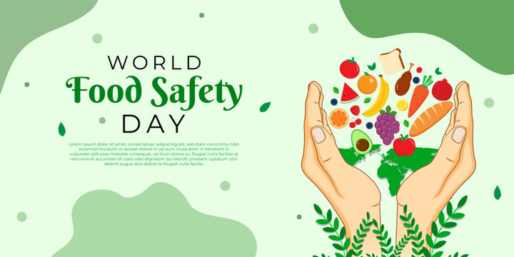 Vector illustration of World Food Safety Day social media template