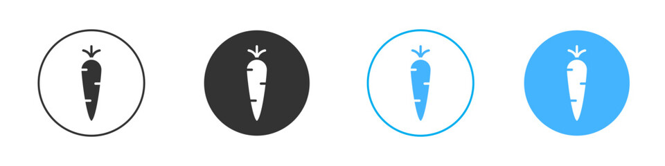 Carrot icon Vector Graphic set