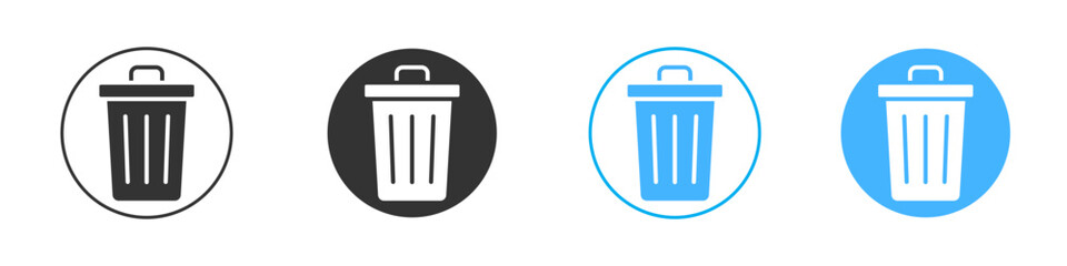 Bin icon Vector Graphic set