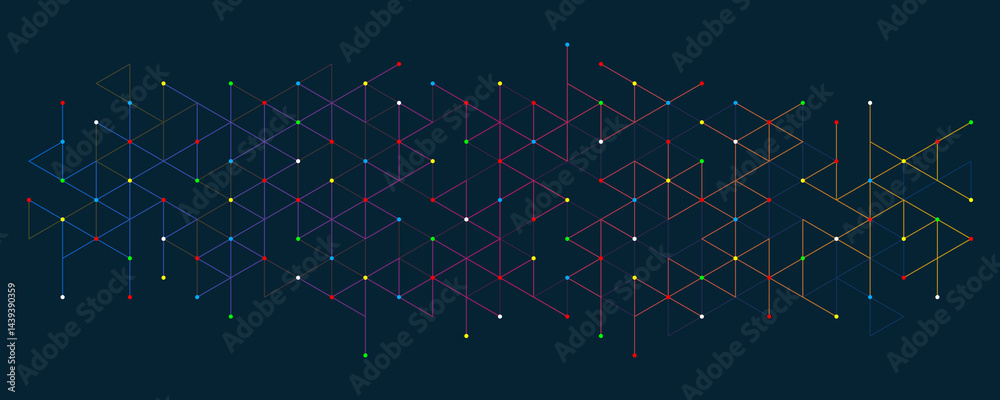 Poster Abstract background with a geometric pattern of triangle shapes. Graphic design element