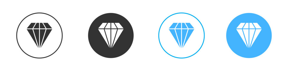 Diamond icon Vector Graphic set