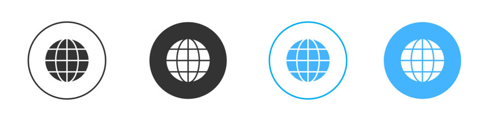 Globe icon Vector Graphic set