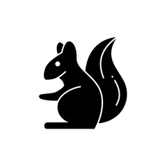 Squirrel Glyph Icon