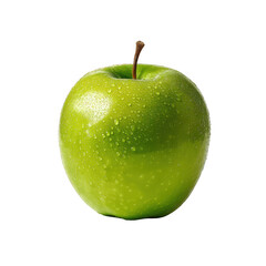 Transference of elemental freshness green apple close-up nature photography vibrant studio environment