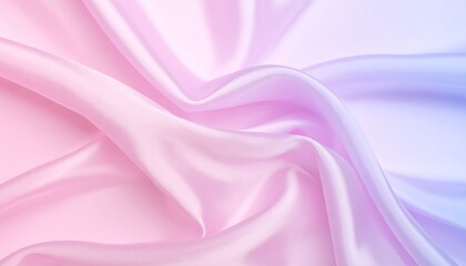Elegant Pink and Purple Silk Fabric Draped Softly Background Texture