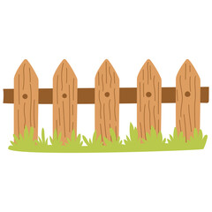 wooden fence and green grass