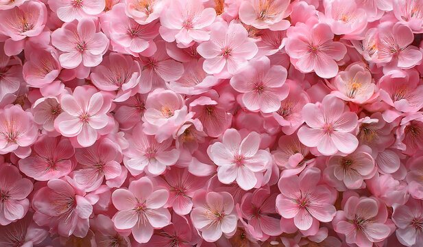 cherry pink flowers background