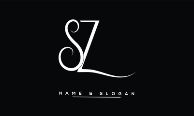 SZ, ZS Abstract Letters Logo Monogram