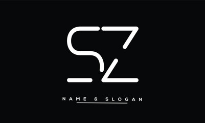 SZ, ZS Abstract Letters Logo Monogram