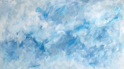 Obraz premium Cloud Pattern Light Blue Background for Web Advertising: Awesome Abstract Painting Background Texture with Light Gray, Pastel Blue, and Cadet Blue Colors for Horizontal Use