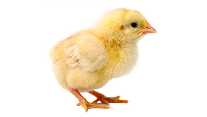 Golden Yellow Baby Chick  Isolated on a transparent Background