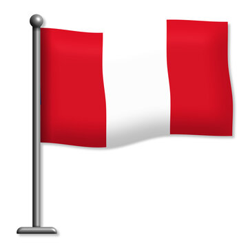 Bandera peruana PNG transparente y recortable - Bandera del Per&uacute; como gr&aacute;fico