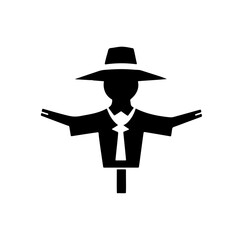 Scarecrow Icon for Field, Farm, and Autumn Themes