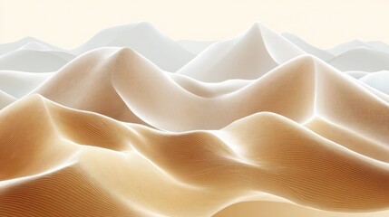 Fototapeta premium Abstract Desert Mountain Range