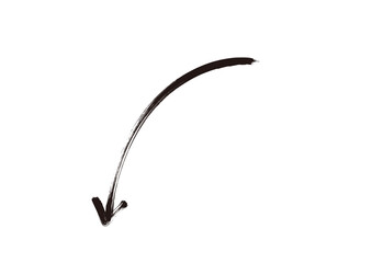 ブラシで描いたような矢印